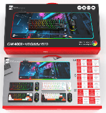 R8 GW4001 68 Keys RGB E-sport Gaming Peripheral 3-IN-1 Set English & Arabic layout 3