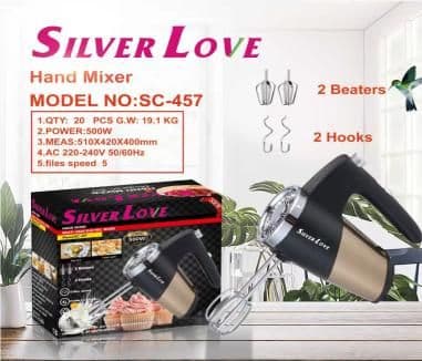 Hand Mixer SC-457, 500W