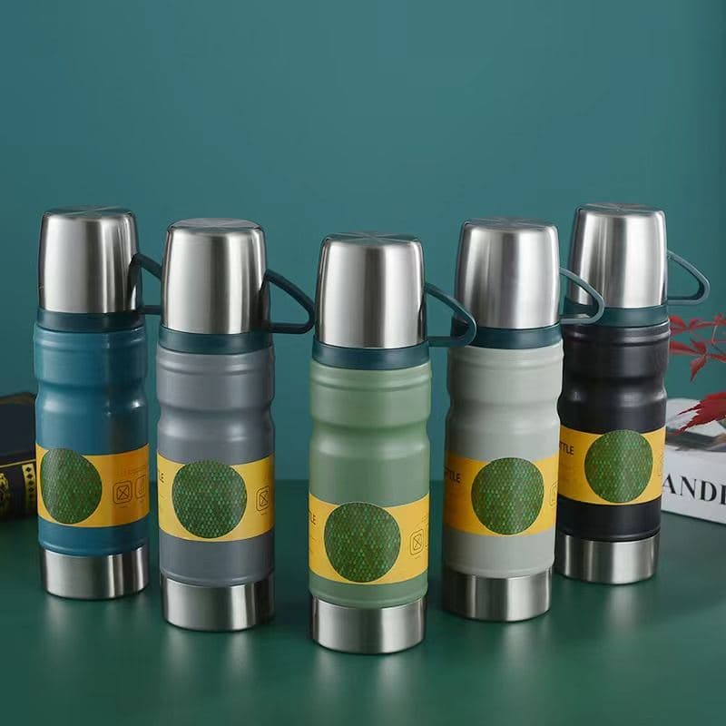 Diwangxin 5157 Vacuum Flask with Side Loop Handle, 680ml