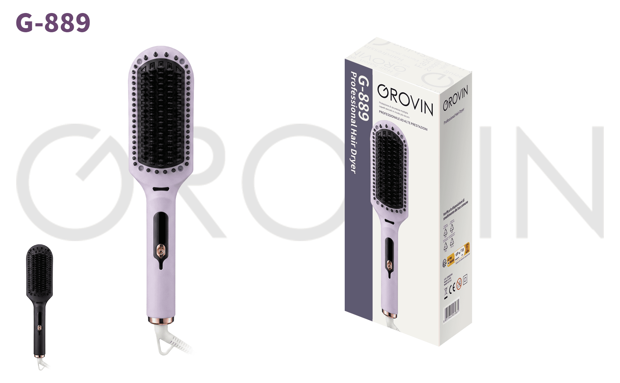 GROVIN G-889 Straightening Brush