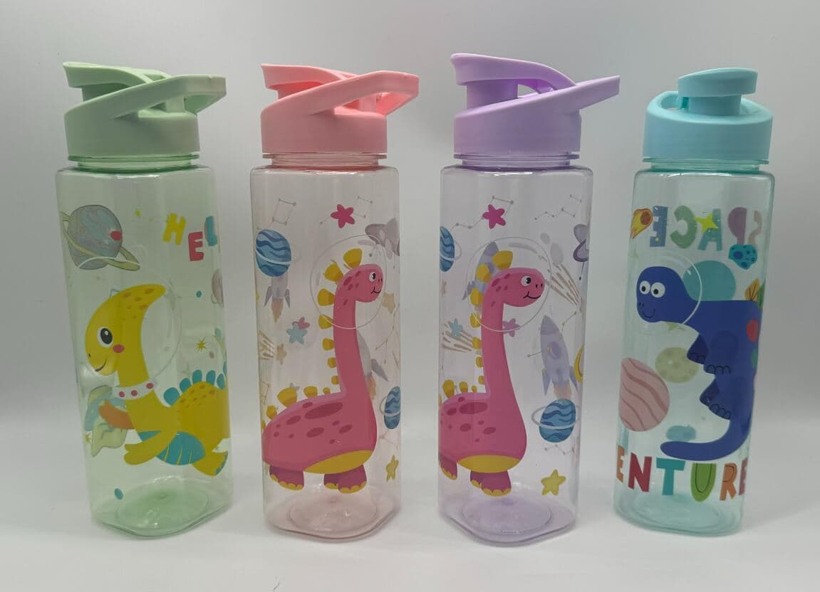 Plastic Water Bottle, 1000 ml, PC+PP, 7.6 x 28 cm, Ref. WB61114