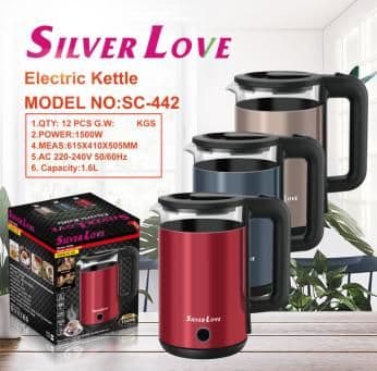 Glass Electric Kettle SC-442, 1500W