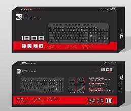 R8 1808 Wired Multimedia Keyboard English & Arabic layout 2