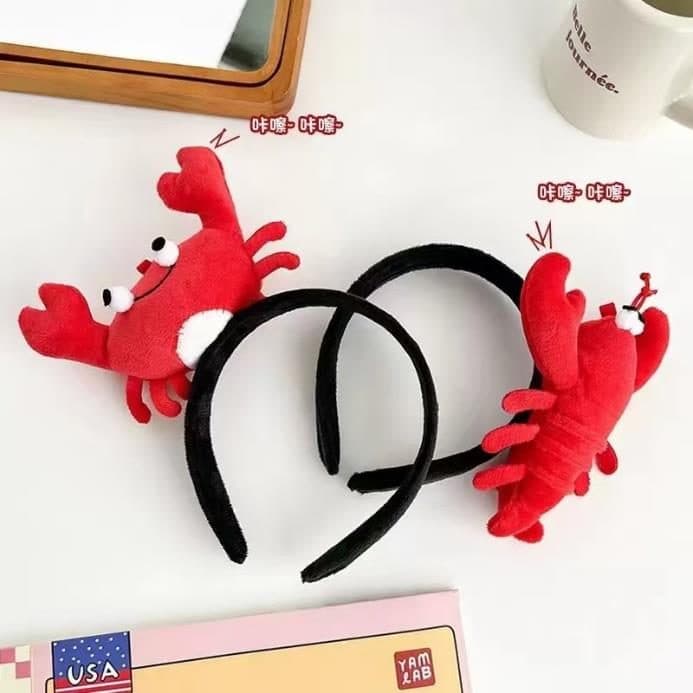 Crab and Lobster Headband, Red