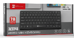 R8 1814 Wired mini Keyboard English & Arabic layout, 78 Buttons 3