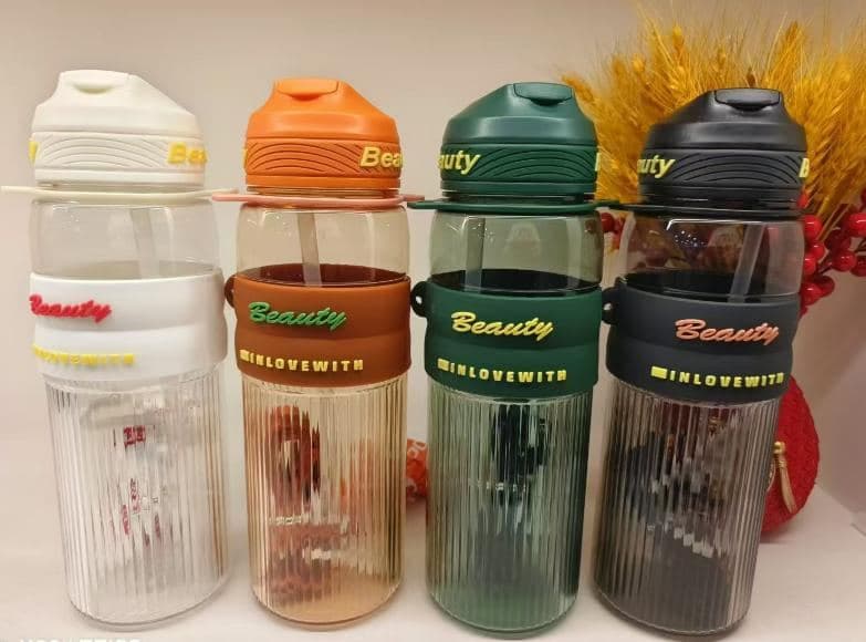Plastic Water Bottle, 800 ml, PC+PP, 8 x 26.5 cm, Ref. WB60521