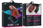 R8 G320 5D Wired & 2.4G & BT Rechargeable Gaming Mouse with LED Screen Display RGB Lighting 4