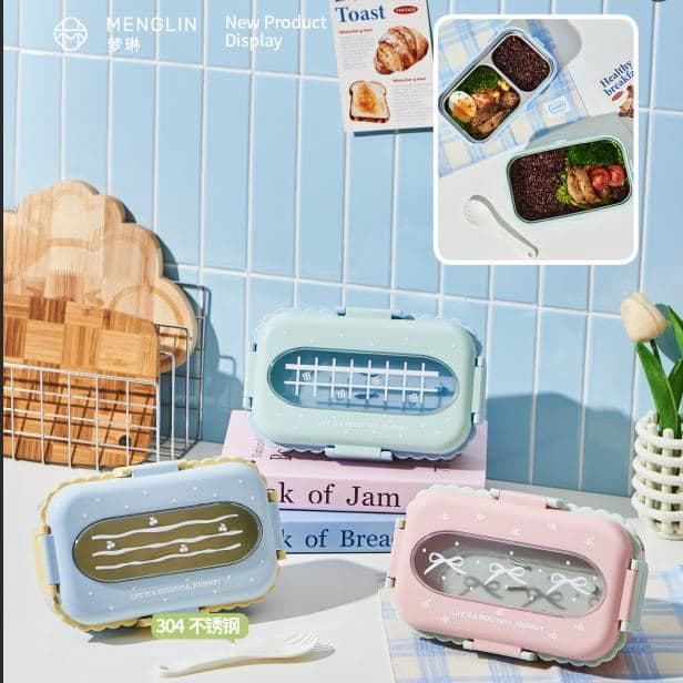 Hedgehog 304 Stainless Steel Lunch Box, 300 ml, 18 x 18 x 8 cm