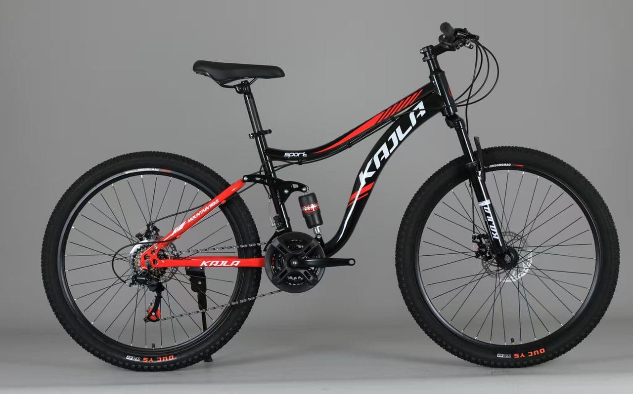 KAILA Full-Suspension Mountain Bike, Red Trim
