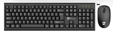 R8 1915 Wireless Keyboard and Mouse Combo English & Arabic layout, 1000 DPI