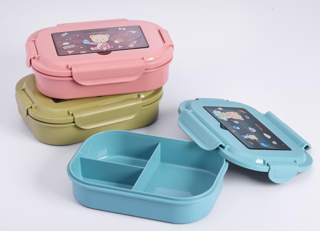 PP Plastic Lunch Box, 1100 ml, 17.5 x 12.7 x 6 cm