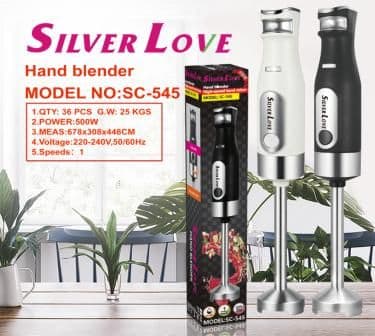 Stainless Steel Hand Blender SC-545, 500W