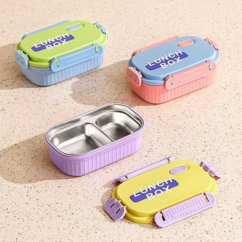 PP Plastic Lunch Box, with Spoon and Fork 2