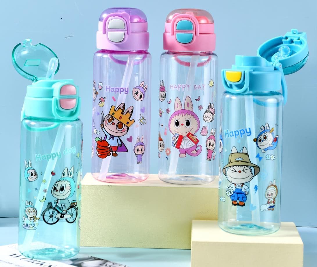 Plastic Water Bottle, 500 ml, PC+PP, Ref. WB60423