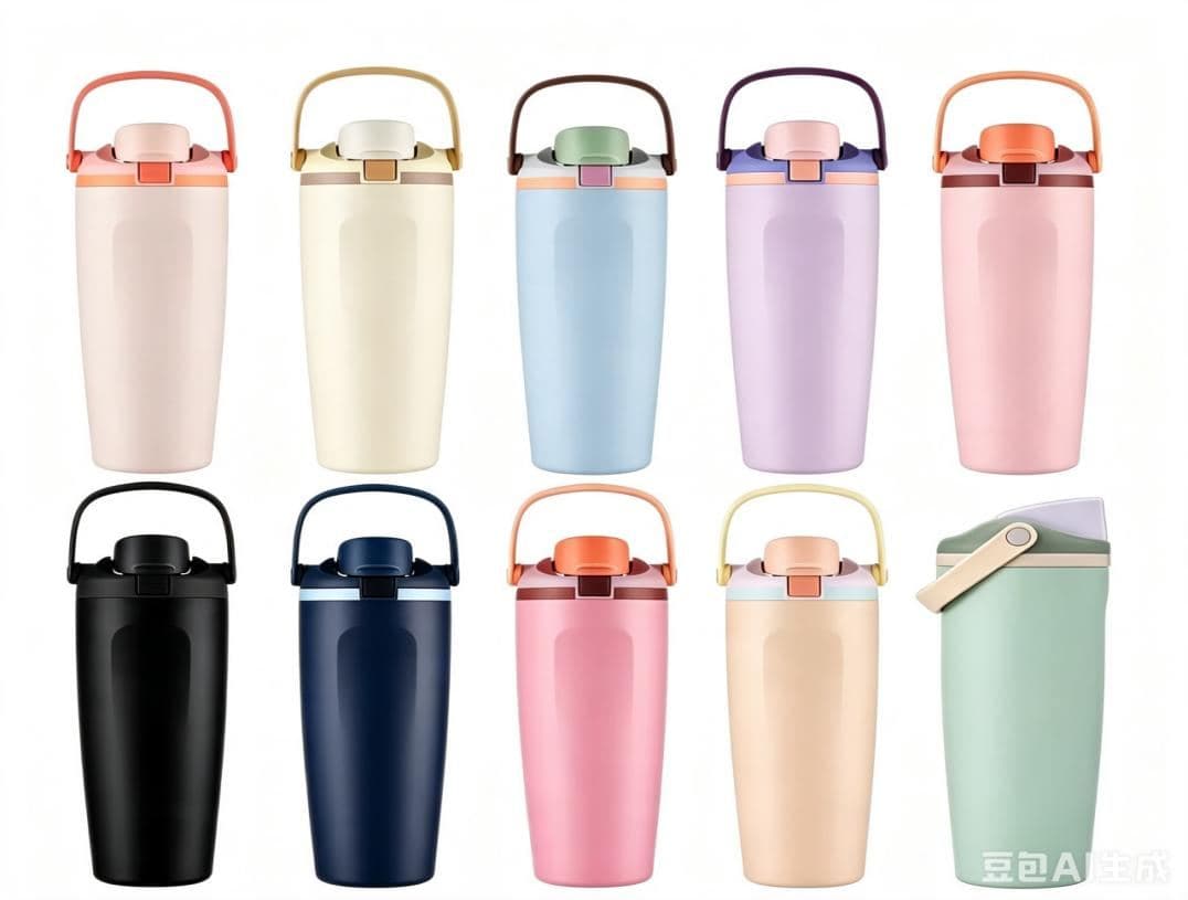 Stainless Steel Vacuum Flask, with Carry Strap, 600 ml, Ref. F214