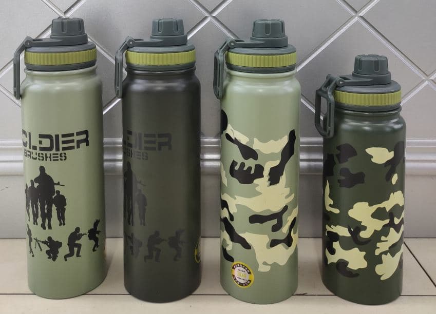 Diwangxin 5089 Military Print Wide-Mouth Sports Flask 2