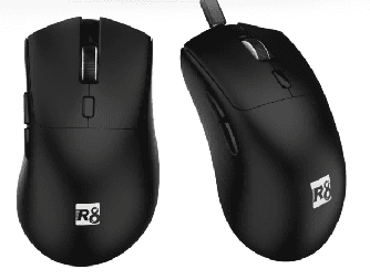R8 G309 6D Wireless 2.4G & BT Rechargeable Gaming Mouse, 800-1200-1600-3200 DPI, 6 Buttons 2