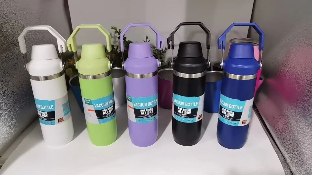 Diwangxin 5177-2 Vacuum Bottle with Bail Handle, 500ml