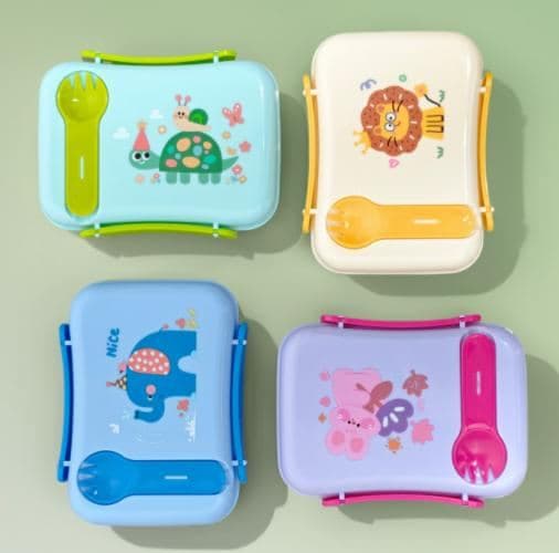 PP Plastic Lunch Box, 550 ml, 17 x 12.5 x 7.5 cm 2