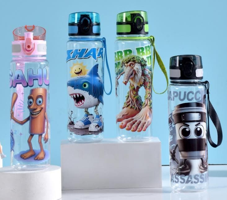 Plastic Water Bottle, 600 ml, PC, Ref. WB60402