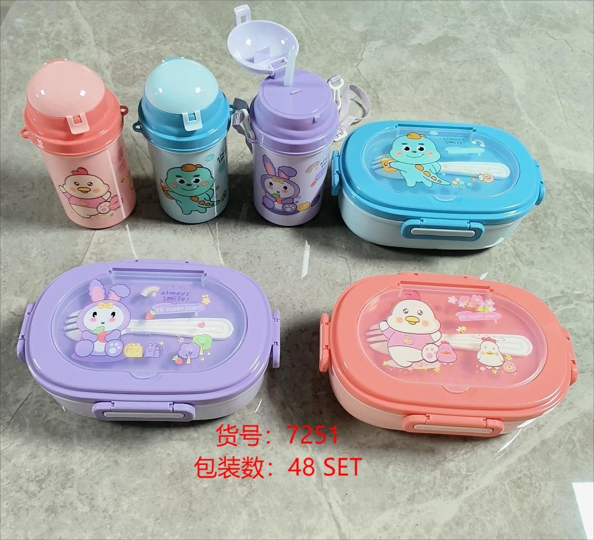 PP Plastic Lunch Box, 24.5 x 18 x 6 cm