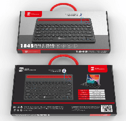 R8 1845 2.4G & Bluetooth rechargeable wireless keyboard English layout, 78 Keys 2