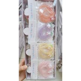 Kids Hair Clip Box Set, Peach and Cream
