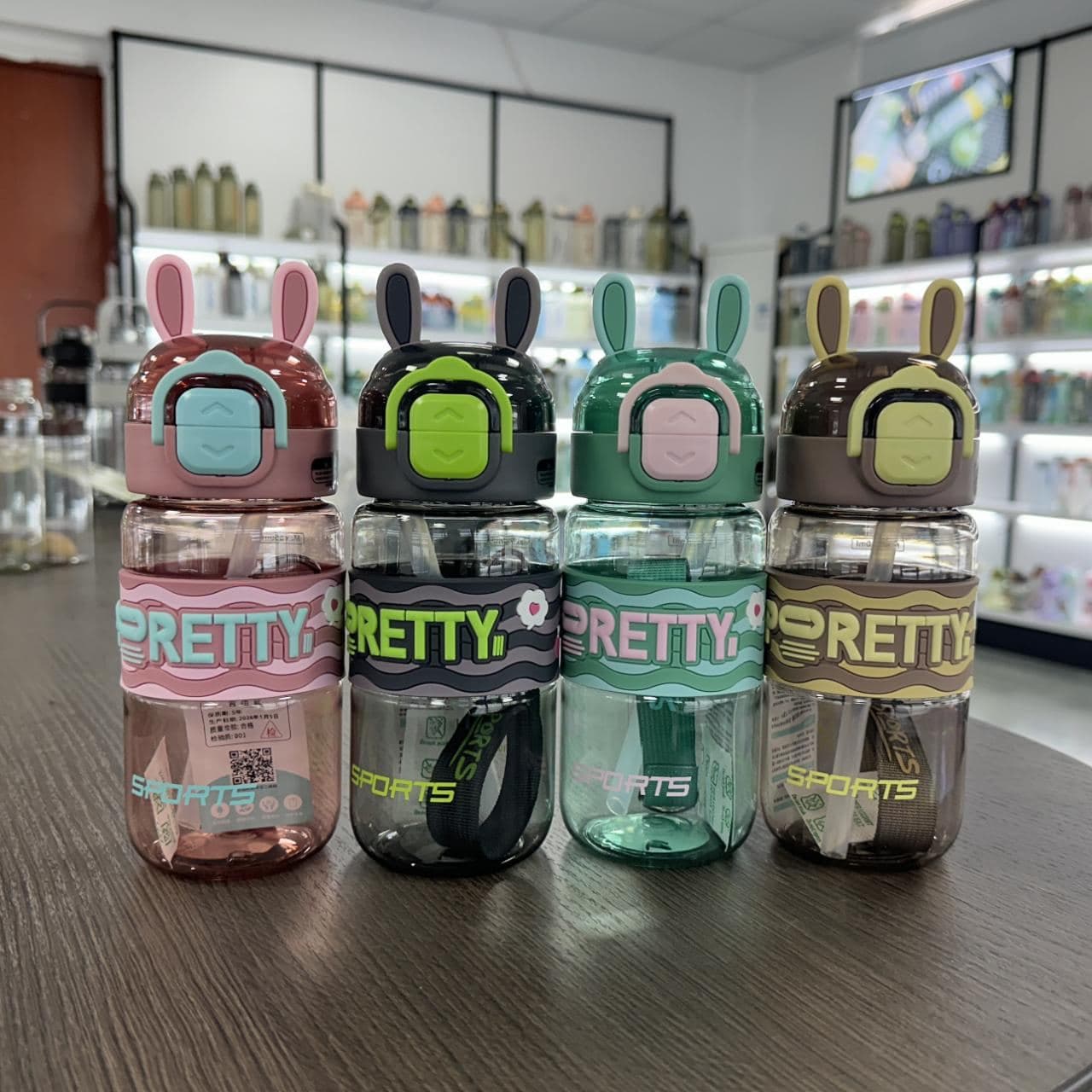 Plastic Water Bottle, 550 ml, PP+PC, 8 x 18 cm, Ref. WB60268