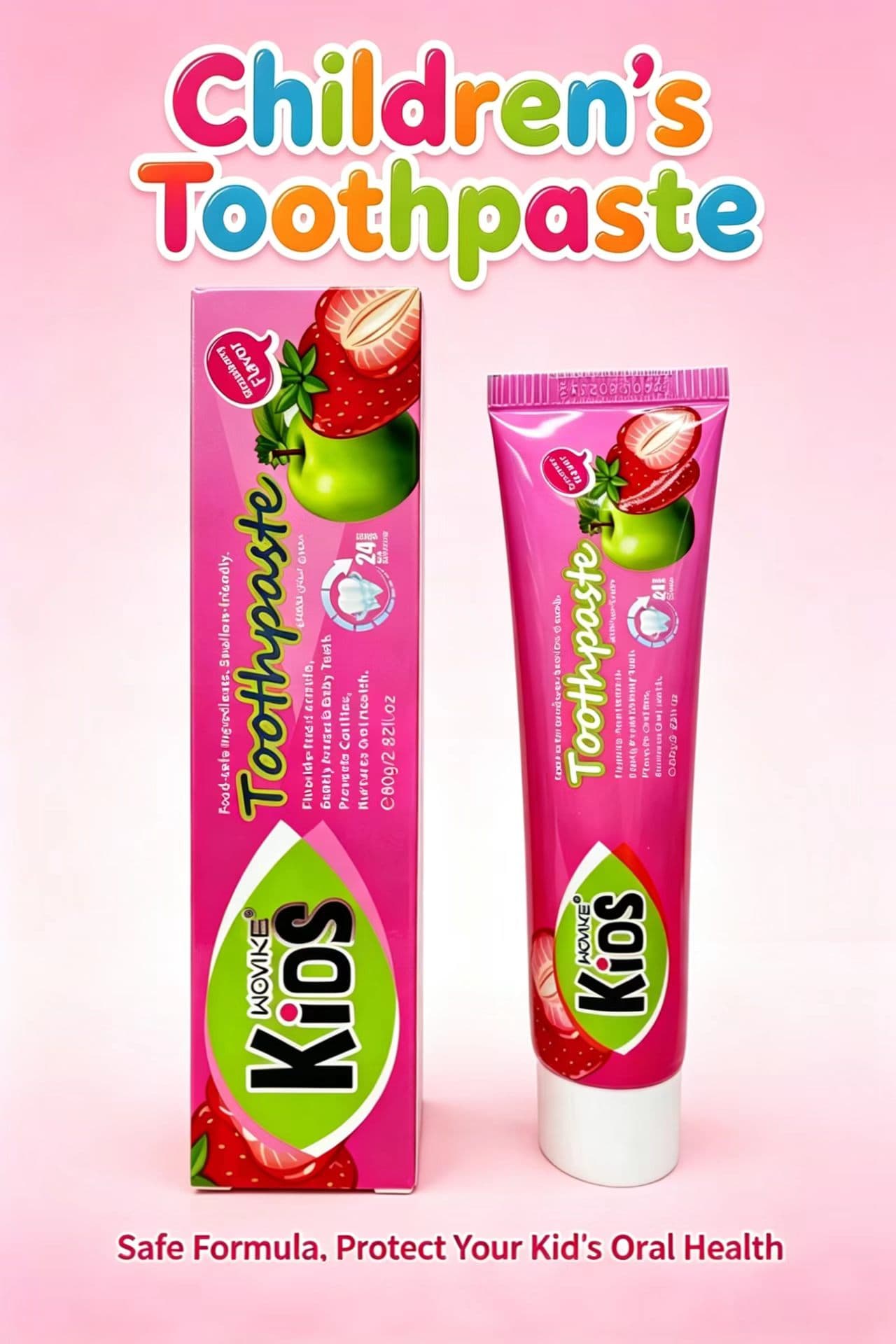 WOVIKE FR-038 Strawberry Apple Toothpaste, 80g