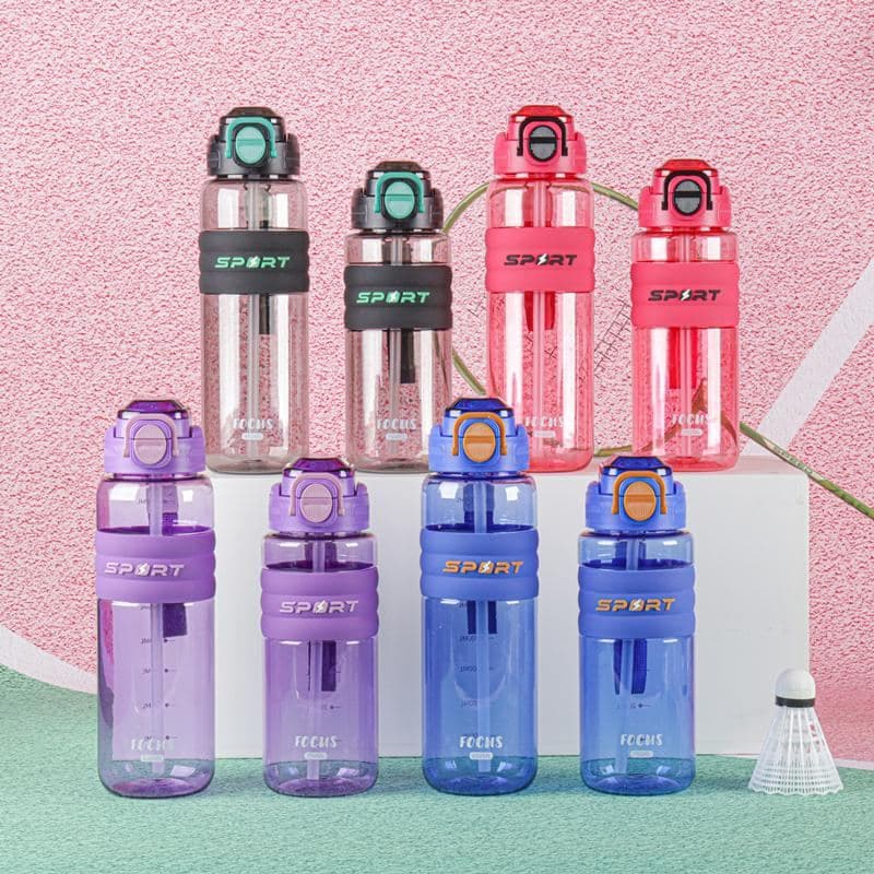 Plastic Water Bottle, 800 ml, PC, 7.5 x 25 cm, Ref. WB60331