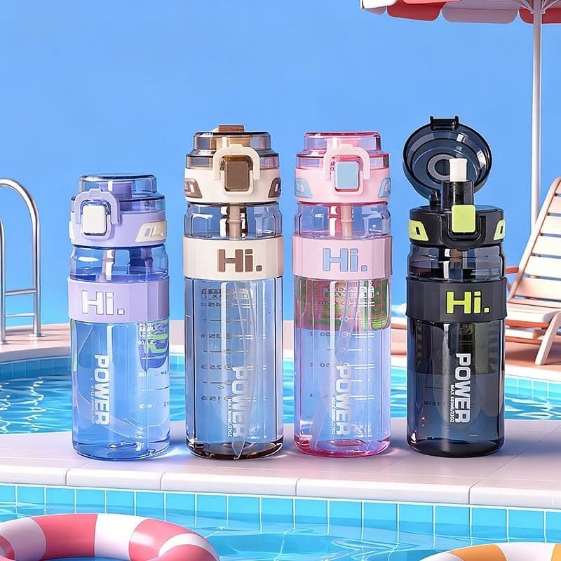 Plastic Water Bottle, 610 ml, PC+PP, Ref. WB60020