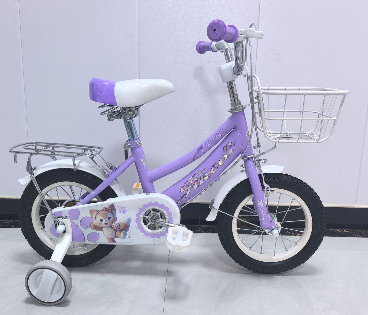 YF Girls Bike with Rear Rack and Printed Chainguard 3