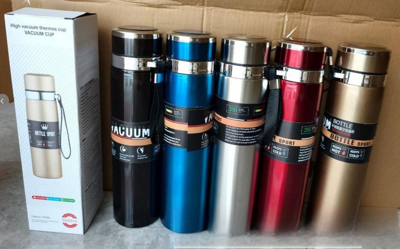 Plaid Stainless Steel Vacuum Flask, 800 ml, Ref. F092
