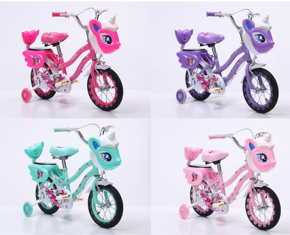 A159 Girls Bike with Cat-Ear Basket