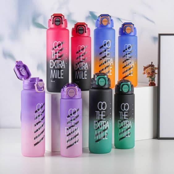 Plastic Water Bottle, 750 ml, PC+PP, 7.5 x 25 cm, Ref. WB60345