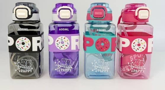 Plastic Water Bottle, 800 ml, PC+PP, Ref. WB60730