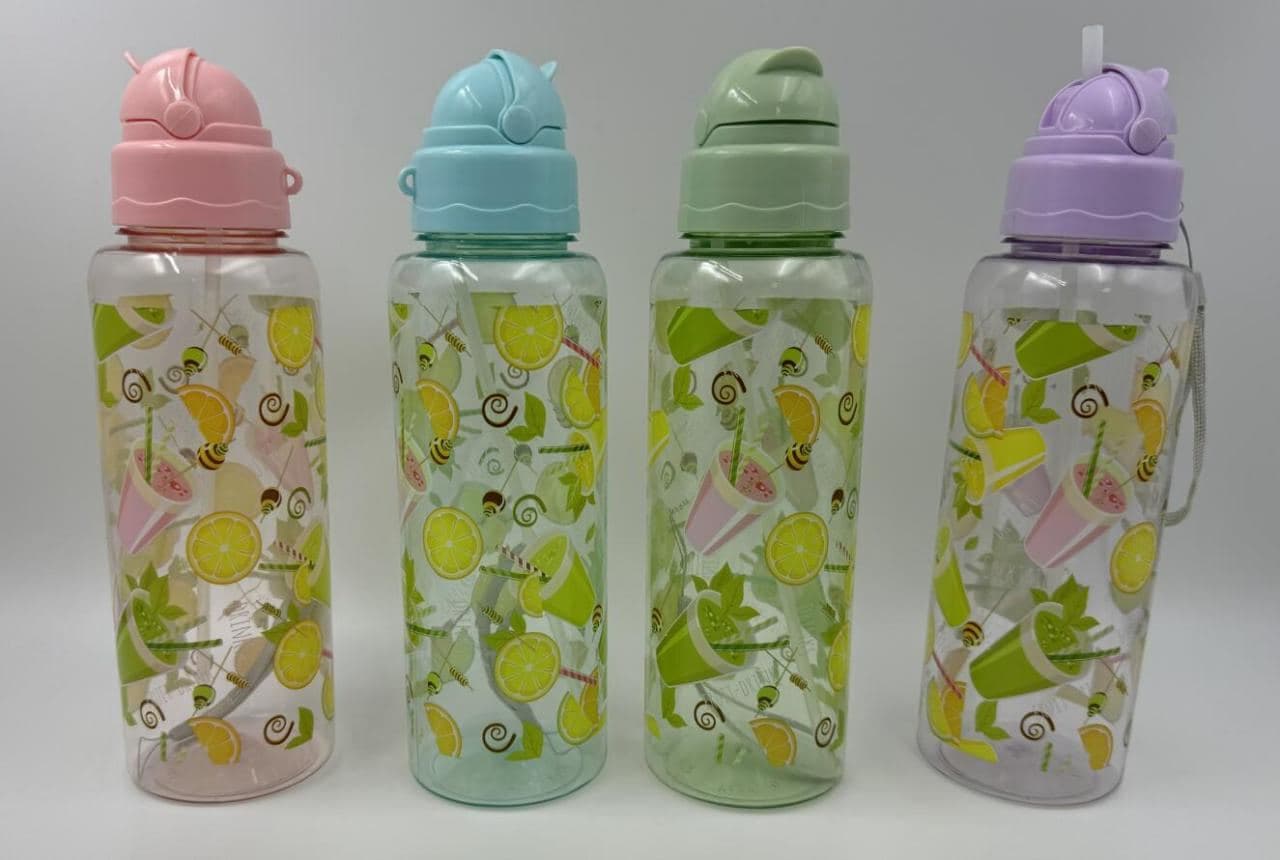 Plastic Water Bottle, 770 ml, PET, 25.5 x 7.5 cm, Ref. WB61003