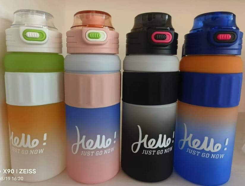 Plastic Water Bottle, 950 ml, PC+PP, 8 x 27.5 cm, Ref. WB60546