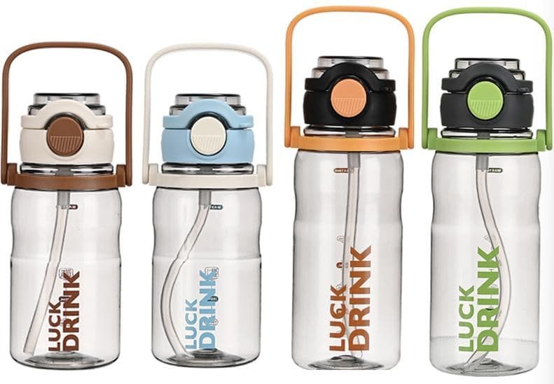 Plastic Water Bottle, 1110 ml, PC+PP, 10 x 19.8 cm, Ref. WB60618