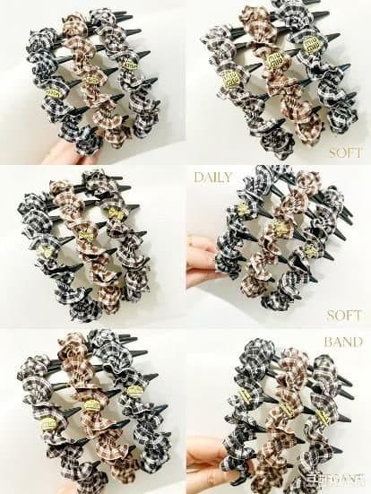 Ruffled Headband with Teeth, Assorted Colours