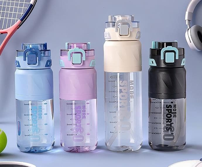Plastic Water Bottle, 660 ml, PC+PP, Ref. WB60052