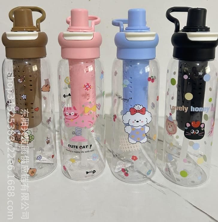 Plastic Water Bottle, PET, 30 x 10 cm, Ref. WB61204