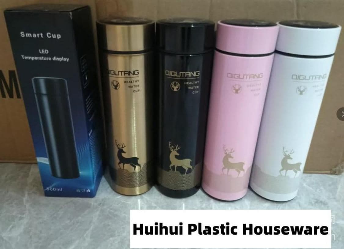 Deer Stainless Steel Vacuum Flask, with Temperature Display, 500 ml, Ref. F022