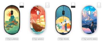 R8 1732 2.4G 3D Wireless Mouse, 1200 DPI, 3 Buttons