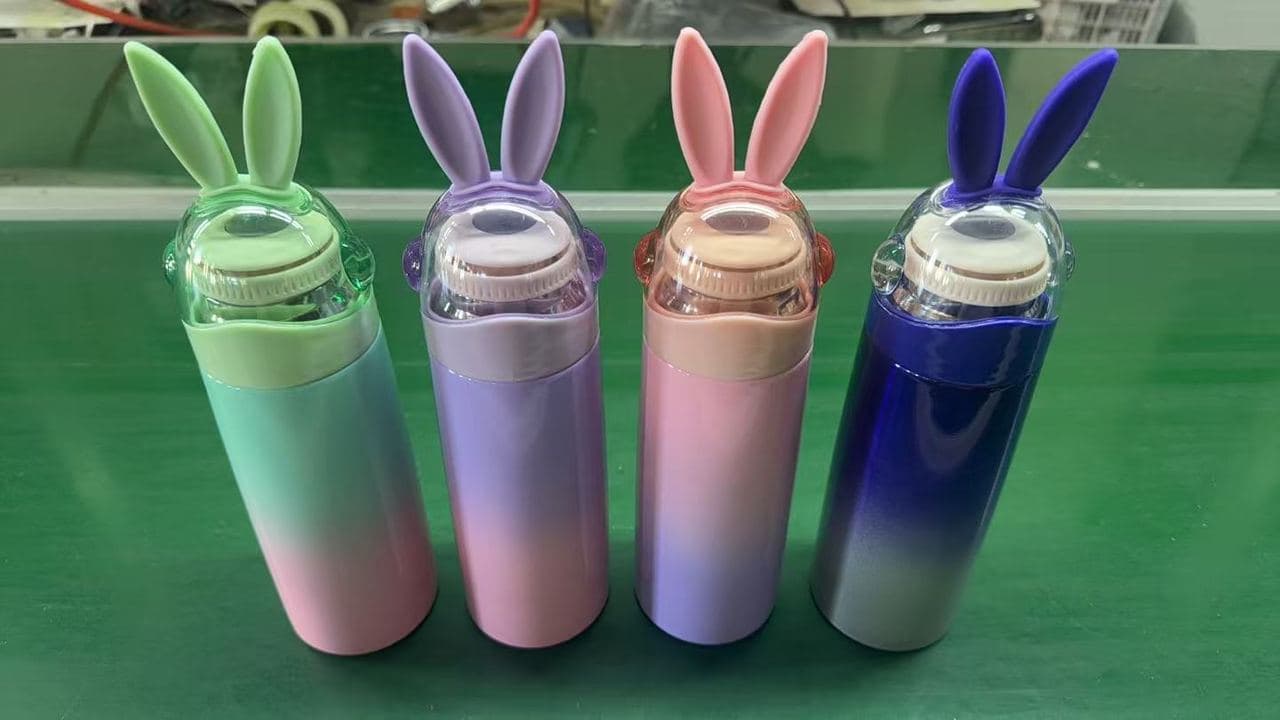 Diwangxin 8068 Rabbit Ear Gradient Bottle, 350ml 2