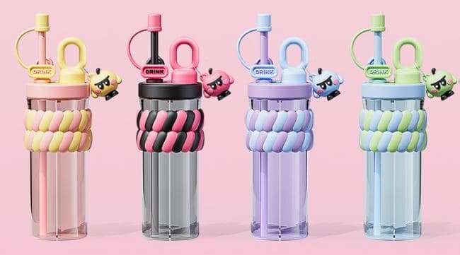 Plastic Water Bottle, 1000 ml, PC+PP, 80 x 55 cm, Ref. WB60767 2
