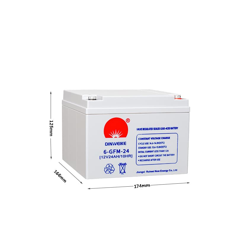 Ruiwei 12V24AH Sealed Lead-Acid Battery, 12V 15Ah, Horizontal, 6.4kg