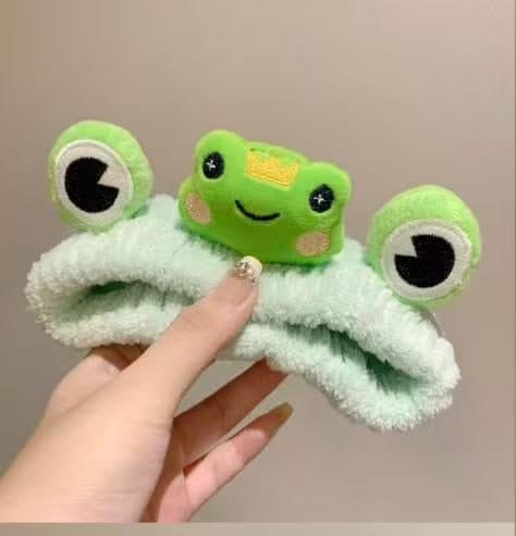 Frog Face Spa Hair Band, Green