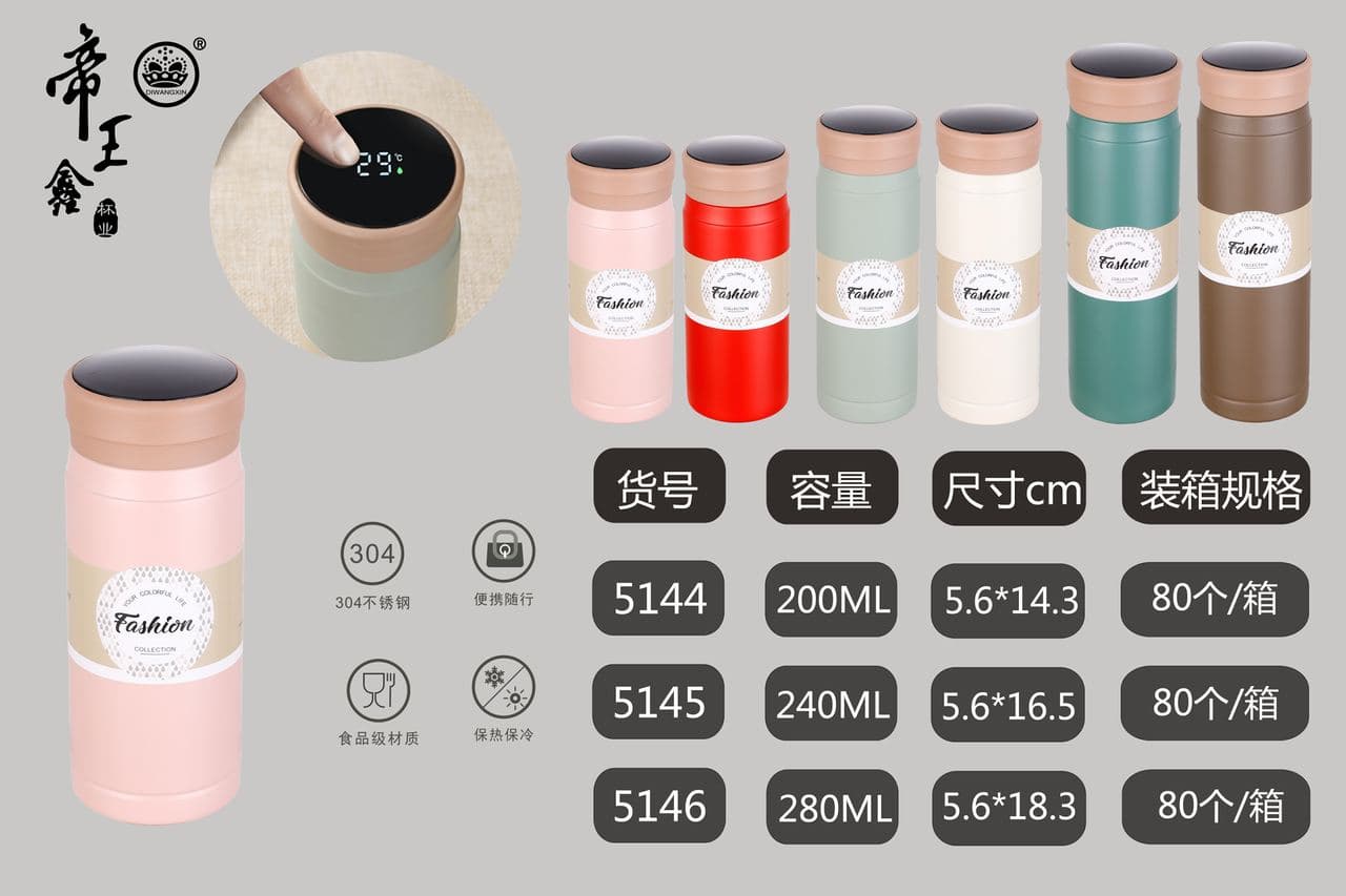 Diwangxin 5144 Fashion Mini Flask with Temperature Display