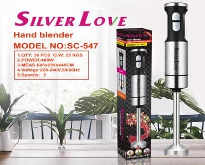 Stainless Steel Hand Blender SC-547, 400W